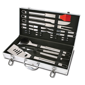 18pc Stainless Steel BBQ Tool Set