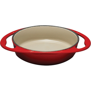 Enameled Cast Iron 2 Qt. Heritage Tart Tatin Dish Cerise