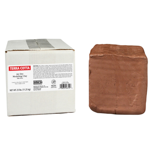 Amaco Brent Air Dry Clay Terra Cotta 25 Lb.