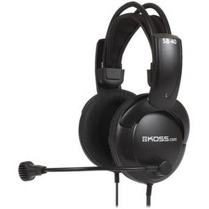 SB40 Full Size Communication Headset with Noise-Canceling Microphone