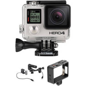 HERO4 Black with QR Frame and Production Microphone Kit