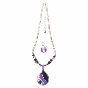 Covington Women&#8217;s Teardrop Necklace & Earrings Set