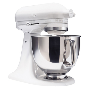 KitchenAid KSM150PSWW  Artisan&#174; Series White on White 5 Quart Stand Mixer