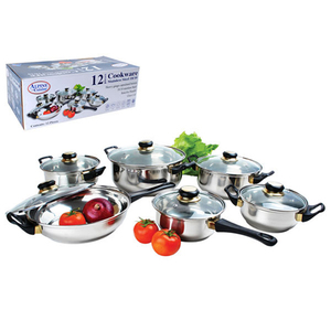 12pc Stainless Steel Cookware Set