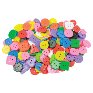 Roylco Bright Buttons - 1 lb. per pack, 2 packs total