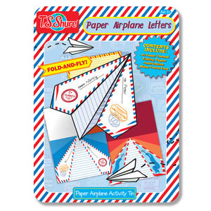 TS Shure Paper Letter Airplanes Tin