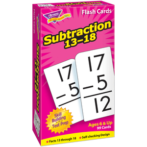 Trend Subtraction 13-18 Skill Drill Flash Cards, 3 Packs