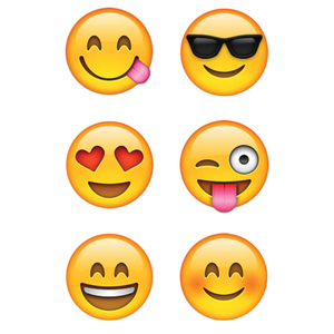 Creative Teaching Press Emoji Fun Hot Spot Stickers, 12 Packs