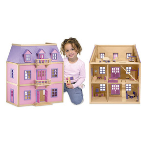 Multi-Level Wood Dollhouse Ages 3+ Years