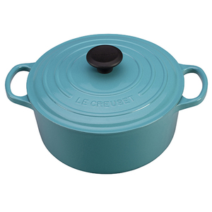 5.5qt Signature Round Cast Iron French Oven Carribean