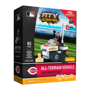 OYO Sports MLB All-Terrain Vehicle with Super Fan Cincinnati Reds Building Set