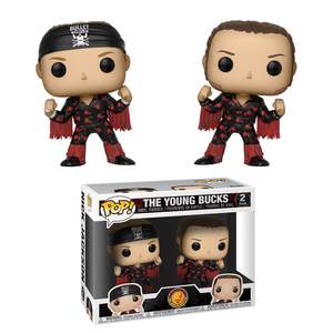 NJPW Young Bucks -  New Japan Bullet Club Pop Vinyl 2-Pack Toy Wrestling Action Figures