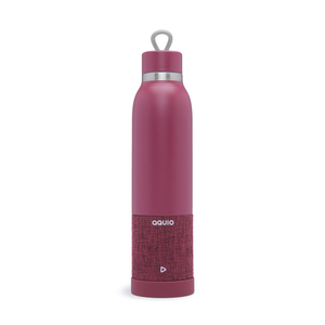 Aquio Double-Wall Hydration Bottle & Speaker Merlot