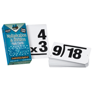Learning Advantage Double Value Vertical Flash Cards, Multiplication & Division, 3 Packs