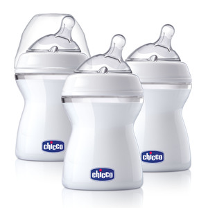 NaturalFit Tri-Pack Bottles 8oz 0m+ w/ Bonus Straight Nipple