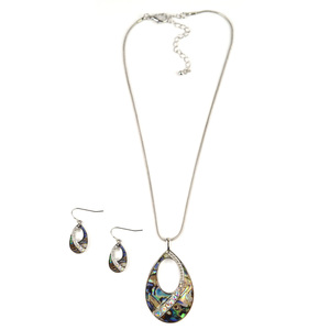 Covington Women’s Teardrop Necklace & Earrings Set