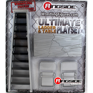 WWE Ultimate Ladder & Table Play Set (Silver) -  Ringside Exclusive Toy Wrestling Action Figure Accessories Pack