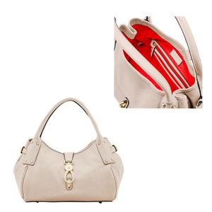 Belvedere Medium Logo Lock Satchel
