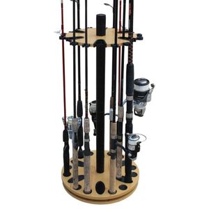 24 Fishing Rod Spinning Round Storage Rack