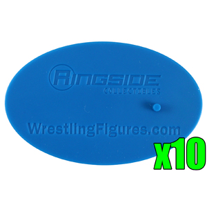 WWE 10-Pack of Display Stands (Blue) - Ringside Exclusive Toy Wrestling Action Figure Accessories