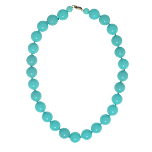 Lita Turquoise Color Shell Necklace,17"-