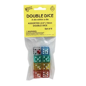 Koplow Games Double Dice Set, 8/Pack, 10 Packs