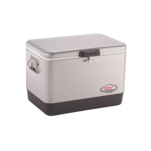 54 Qt Steel Belted Cooler Silver