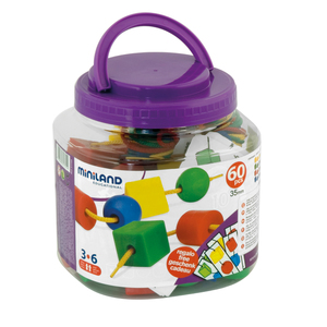 Miniland Educational Giant Beads And Laces