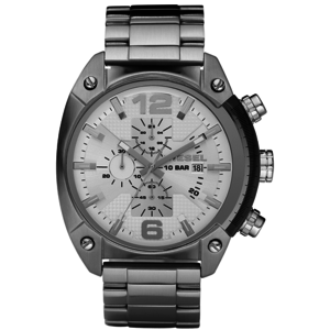 Diesel Overflow Silver-Tone Chronograph Watch