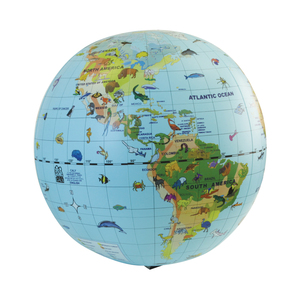 Tedco Toys Animal Quest Giant Inflatable Globe and Game