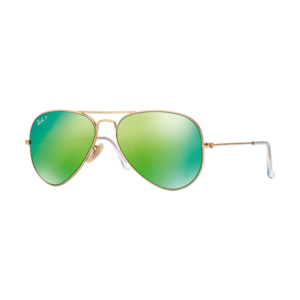 Ray-Ban Polarized Aviator Flash Lens Sunglasses