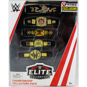 WWE Championship Collectors 5-Belt Pack -  Ringside Exclusive Exclusive Toy Wrestling Action Figure Accessories