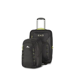 AT8 Wheeled Carry-On Upright w/ Pack N Go Day Pack Black/Zest