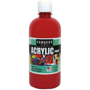 Sargent Art Red 16 oz. Squeeze Bottle, 3 Bottles