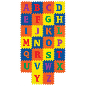 Pacon Wonderfoam® Carpet Tiles, 12" x 12", Alphabet