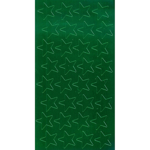 Eureka Presto-Stick Foil Star Stickers, 1/2" Green, 250/Pack, 12 Packs