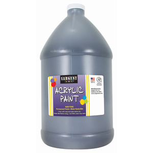 Sargent Art Black Acrylic Paint 64 oz. Bottle (Half Gallon)