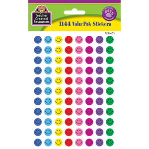 Teacher Created Resources Happy Face Mini Stickers Valu-Pak, 6 Packs