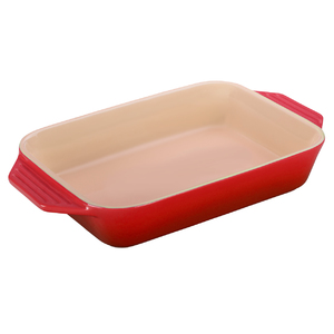 1.8 Qt. Rectangular Stoneware Dish Cherry