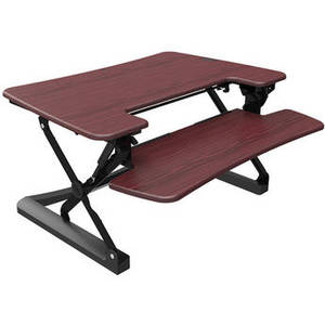 36" Sit-Stand Riser-  Mahogany