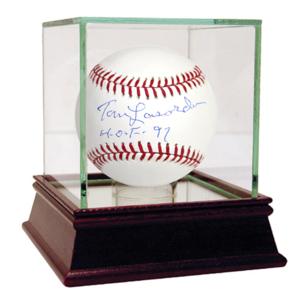 Tom Lasorda Signed MLB Baseball with "HOF" Inscription