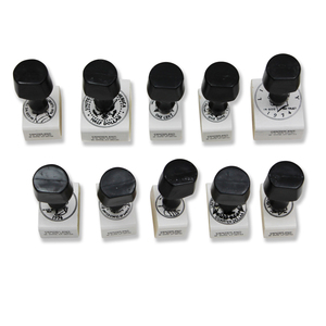 Center Enterprises Coin Rubber Stamp Set, Heads & Tails with Handles