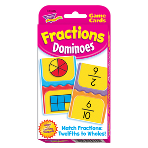 Trend Fractions Dominoes Challenge Cards&#174;, Set of 12